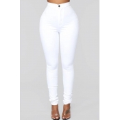 Lovely Casual Skinny White Jeans