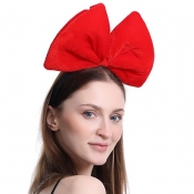 Lovely Christmas Day Bow-Tie Red Hairpin