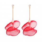 Lovely Chic Red Alloy Earring