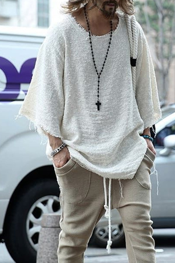 

Lovely Casual Loose White Hoodie