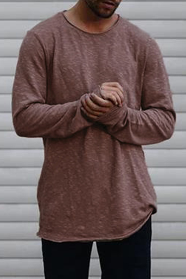 

Lovely Leisure Basic Wine Red T-shirt
