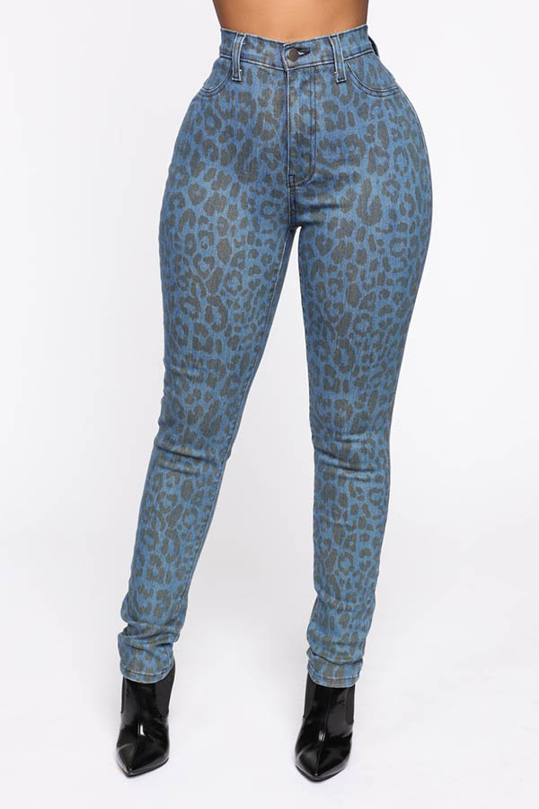 

Lovely Casual Basic Skinny Leopard Jeans