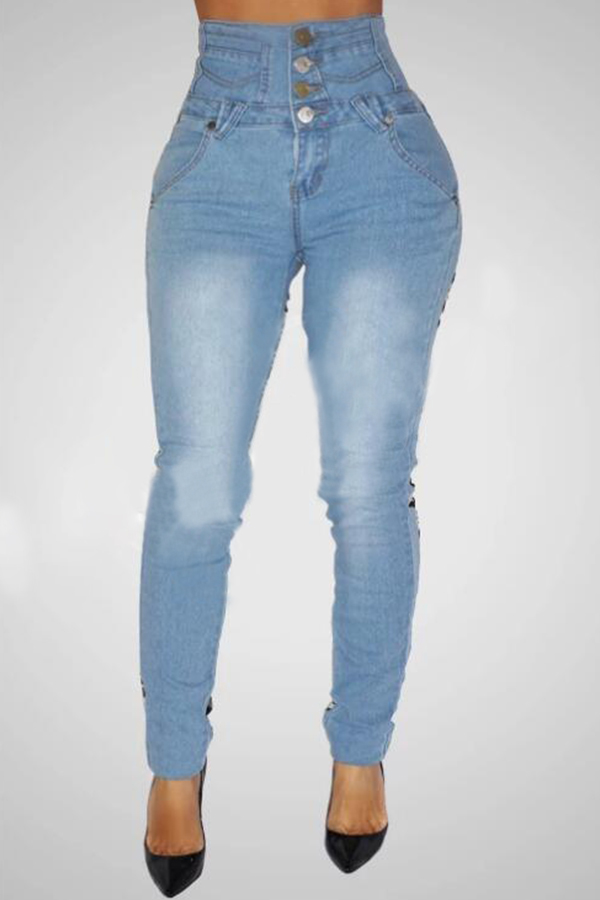 

Lovely Trendy Skinny Blue Jeans