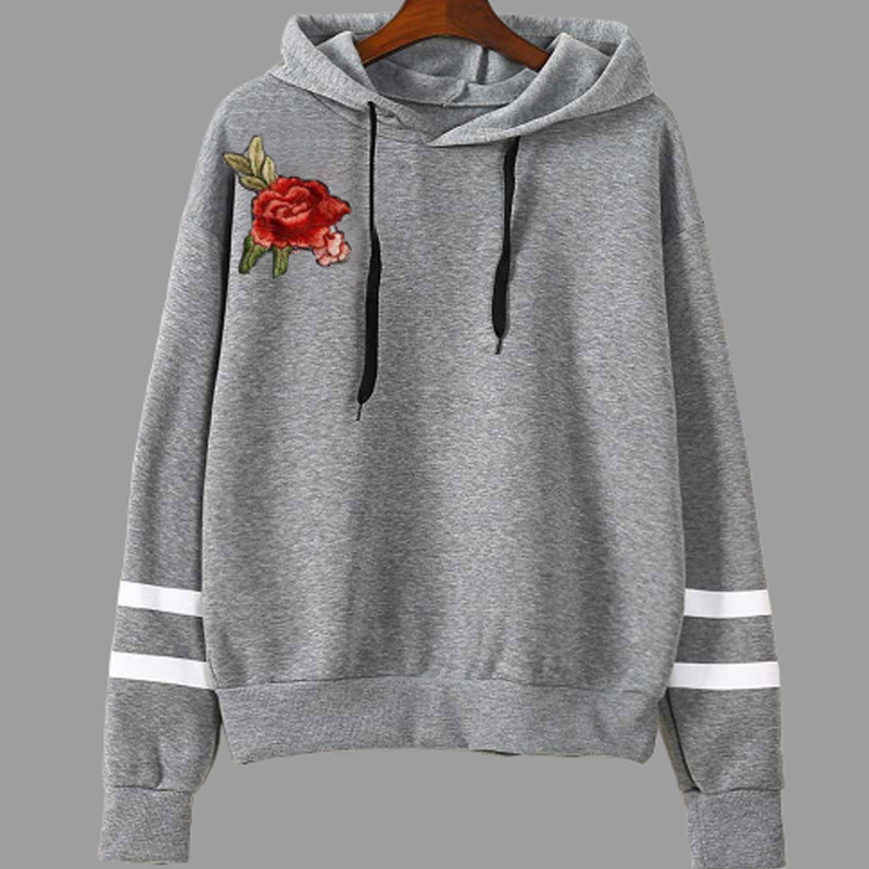 

Lovely Casual Patchwork Grey Plus Size Hoodie