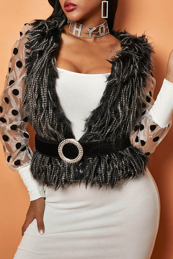 

Lovely Leisure Tassel Design Black Vest