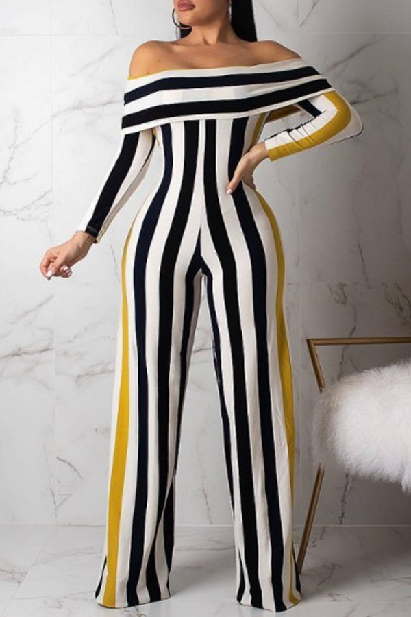 

Lovely Chic Striped Black One-piece Jumpsuit