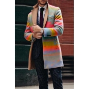 Lovely Bohemian Turndown Collar Multicolor Coat