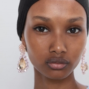 Lovely Trendy Pink Crystal Earring
