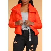 Lovely Casual Turndown Collar Short Croci Winter C