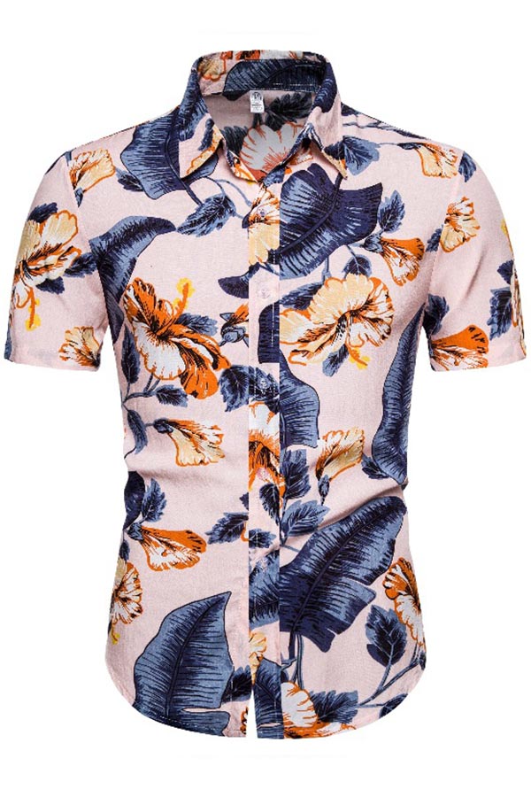 

Lovely Bohemian Print Apricot Shirt