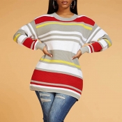 Lovely Casual Striped Multicolor Sweater