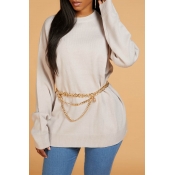 Lovely Chic Basic Beige Sweater
