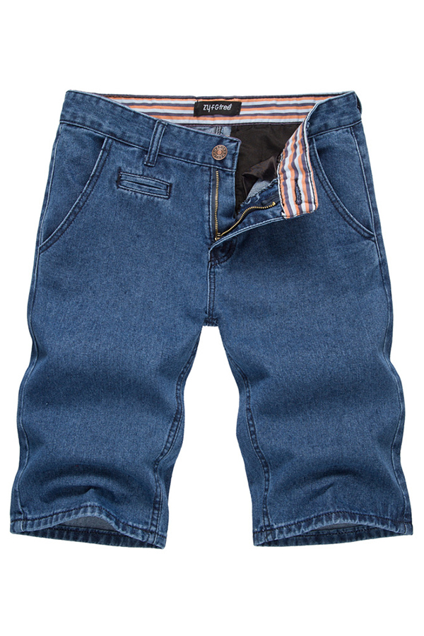 

Lovely Casual Basic Deep Blue Shorts