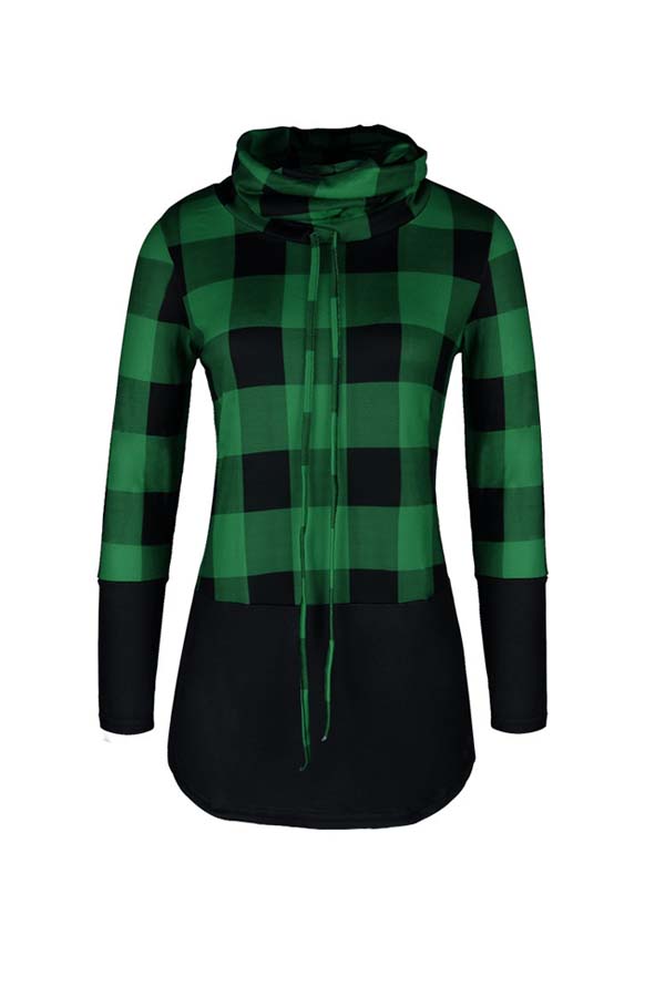 

Lovely Casual Patchwork Green Plus Size Hoodie