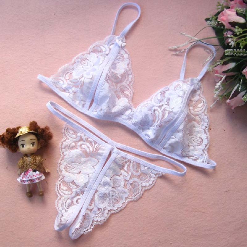 

Lovely Sexy Lace White Bra Sets