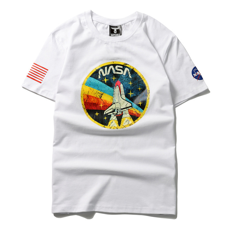 

Lovely Trendy O Neck Print White T-shirt