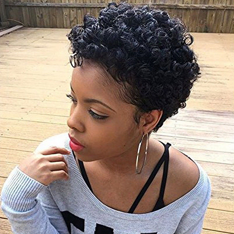 

Lovely Chic Curly Black Wigs