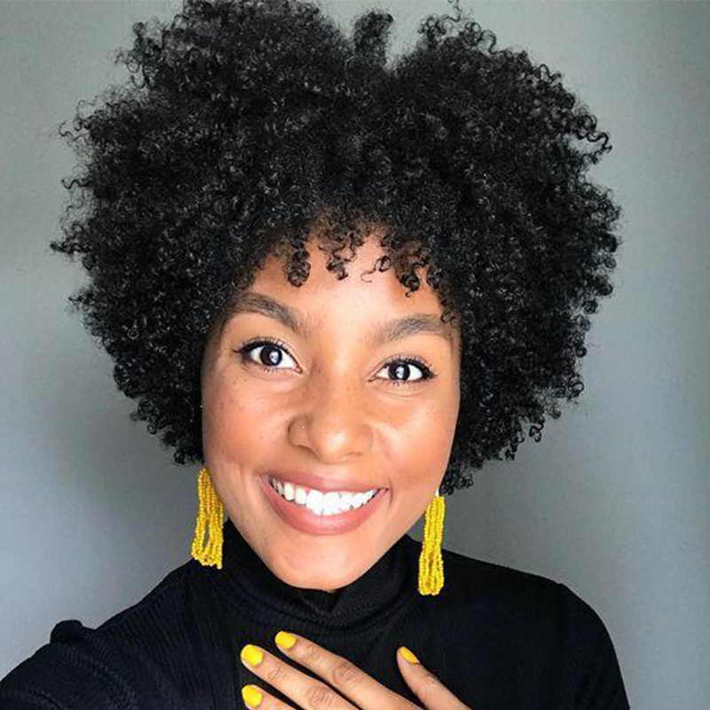 

Lovely Chic Basic Curly Black Wigs