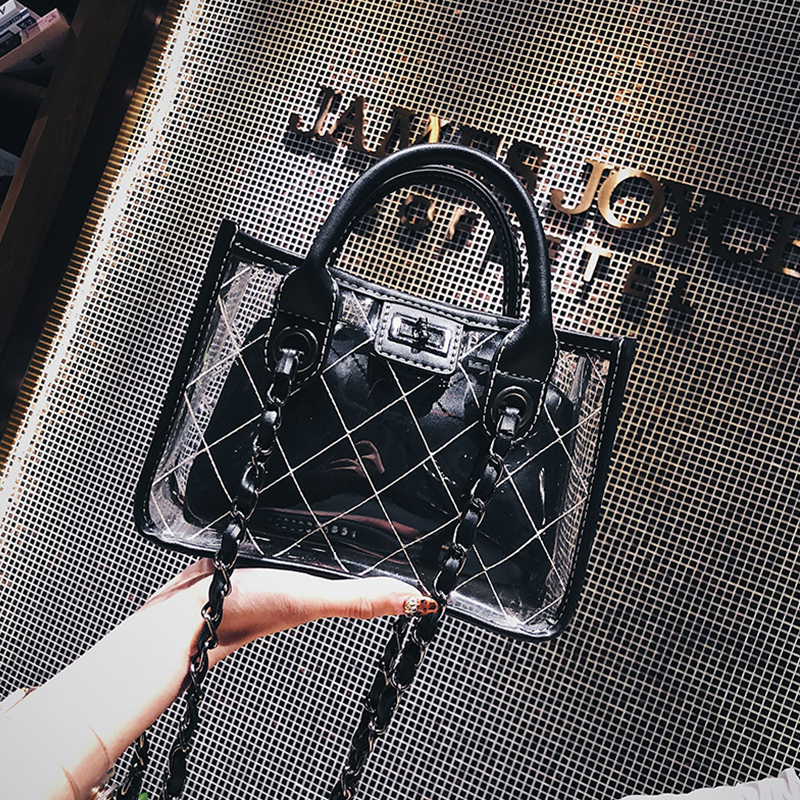 

Lovely Chic Patchwork Black Crossbody Bag