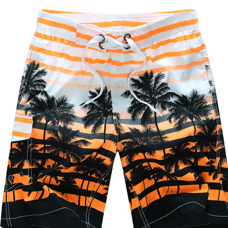 

Lovely Bohemian Plants Print Yellow Shorts, Orange