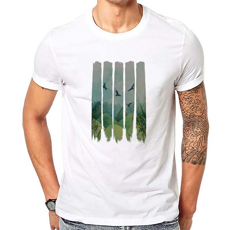 

Lovely Casual Basic Print White T-shirt