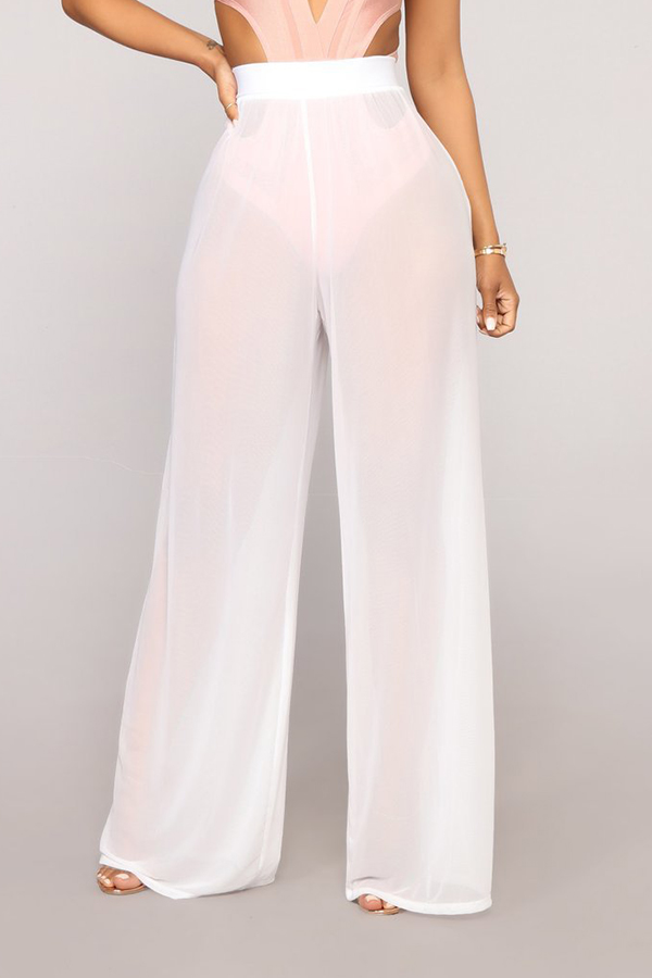 

Lovely Chic Loose White Pants