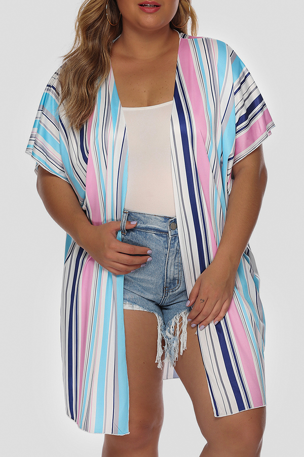 

Lovely Striped Loose Shirt, Stripe