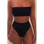 LW BASICS Plus Size Tube Top Bra Set