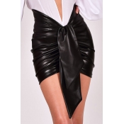 Lovely Sexy Sequin Design Black Skirt