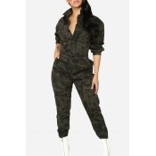 Lovely Chic Camo Print One-piece Jumpsuit