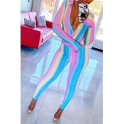 Lovely Casual V Neck Multicolor One-piece Jumpsuit