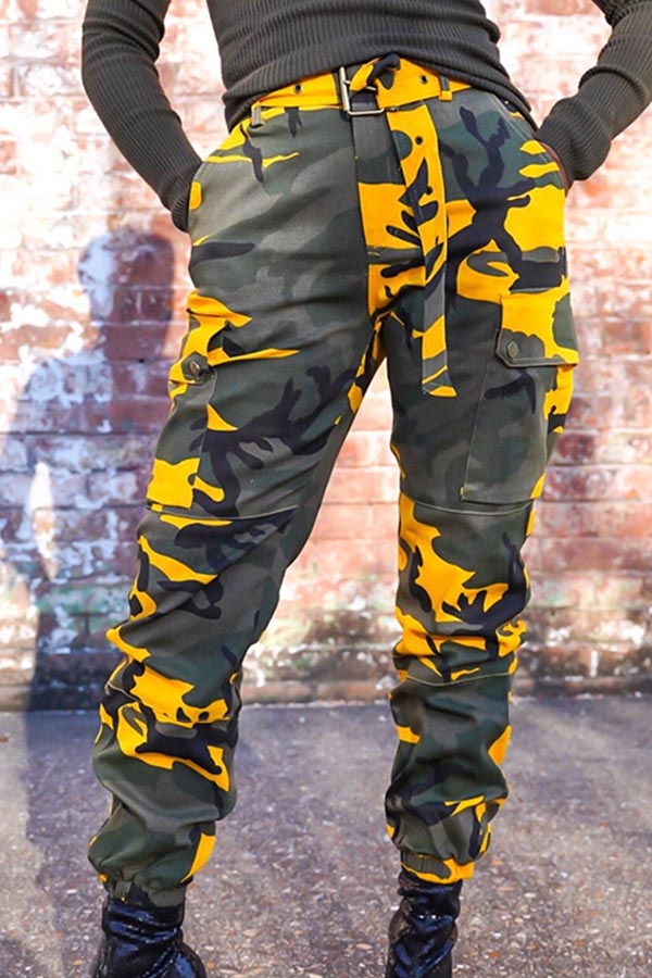 camo print pants womens