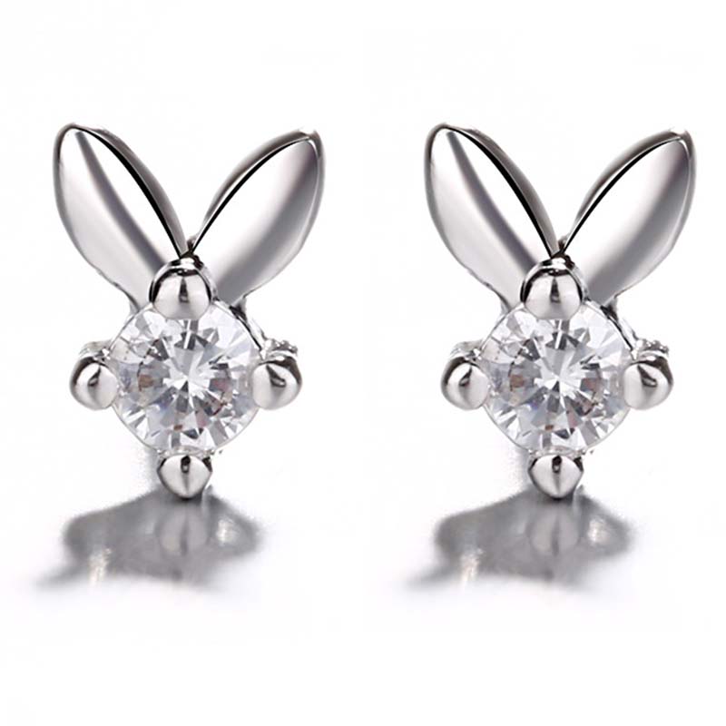 

Lovely Trendy Rhinestone Decorative Silver Earring