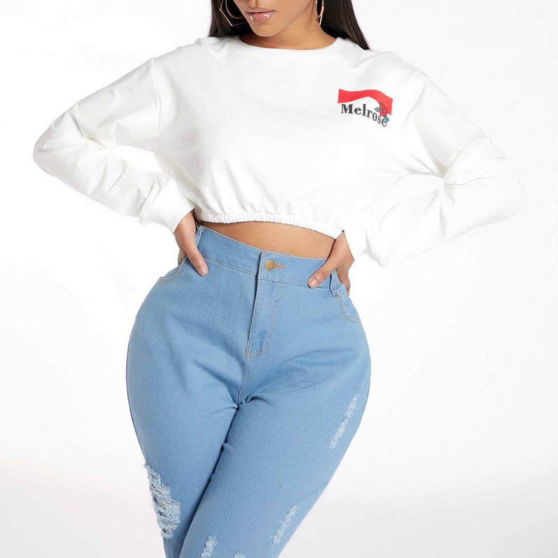 

Lovely Casual Letter White Sweatshirt Hoodie