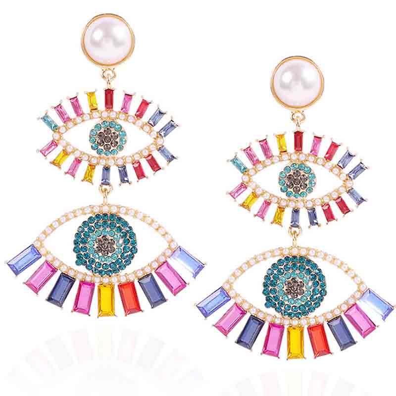 

Lovely Trendy Hollow-out Multicolor Earring, Multi