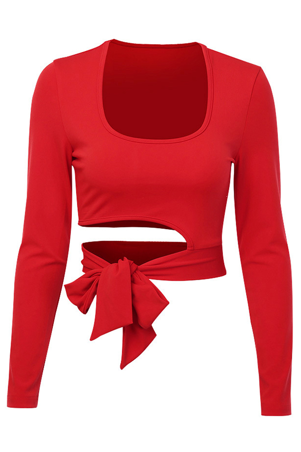 Lovely Chic Knot Design Red Base Layer_Base Layers_Top_LovelyWholesale ...