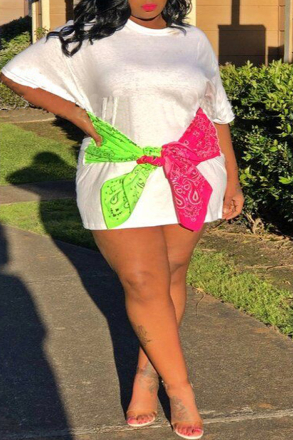 

Lovely Leisure Bow-Tie White Mini Dress