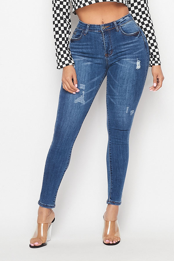 

Lovely Casual Skinny Blue Jeans