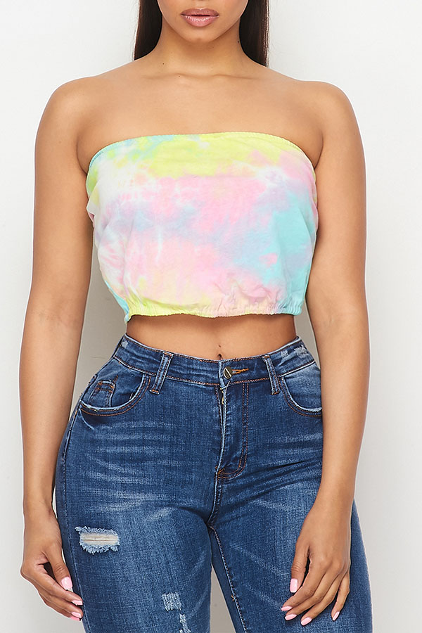Lovely Street Dew Shoulder Print Multicolor Camisole, Multi