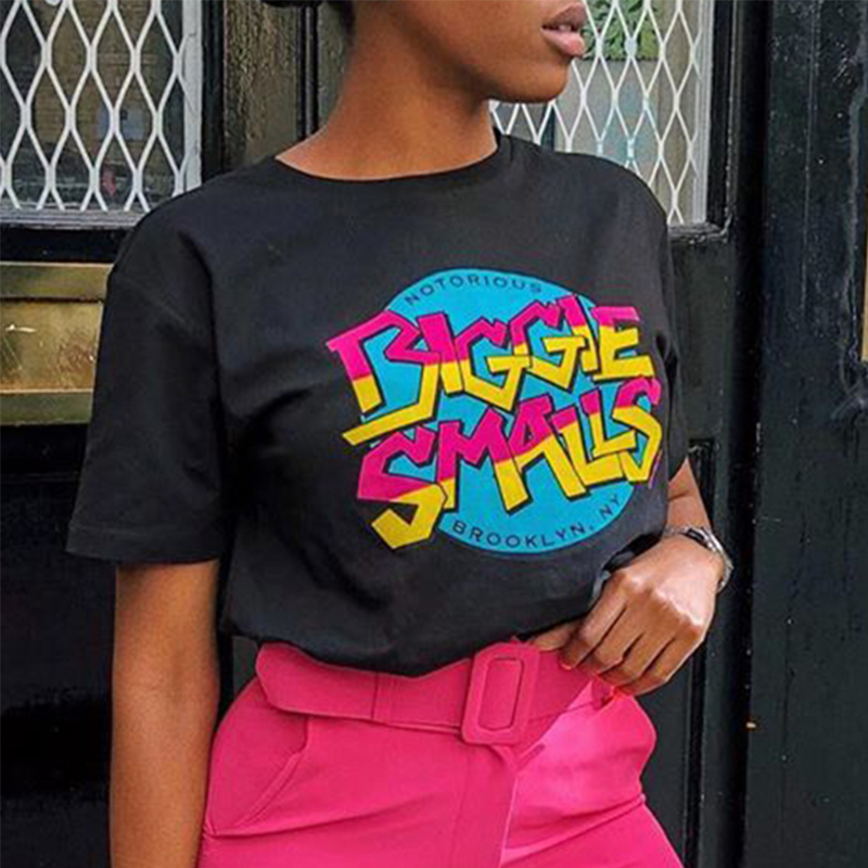

Lovely Casual Letter Print Black T-shirt