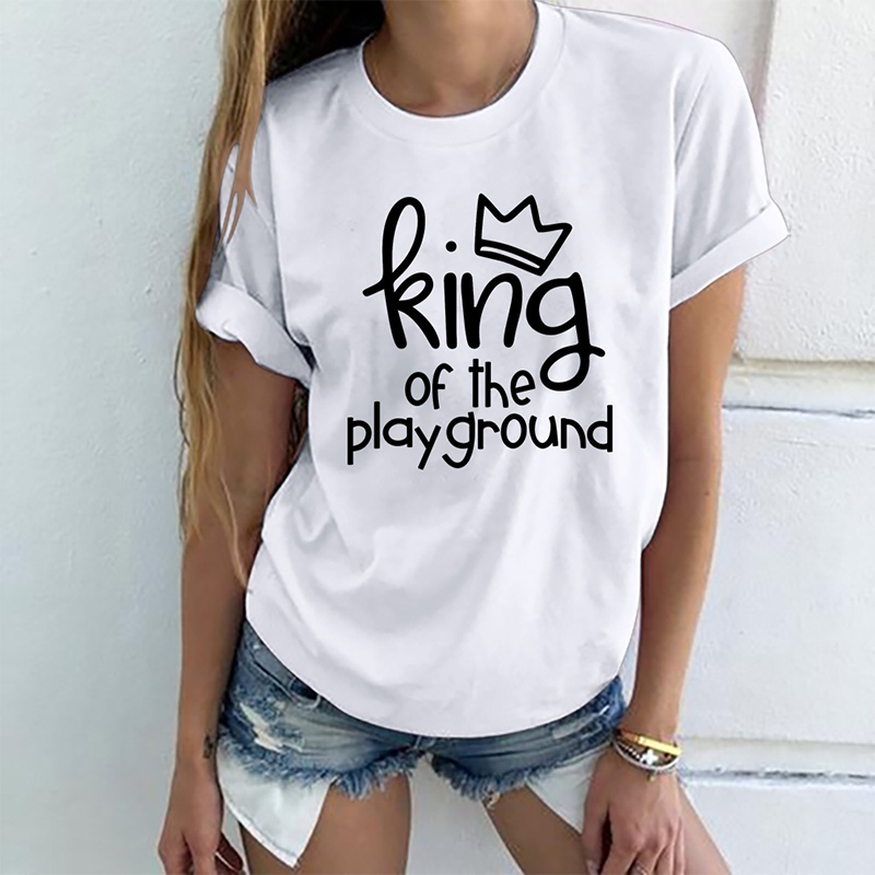 

Lovely Casual Letter Print White T-shirt