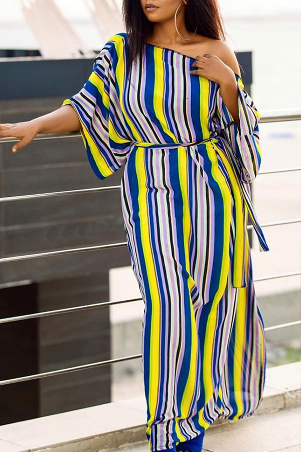 

Lovely Trendy Striped Multicolor Blouse, Multi