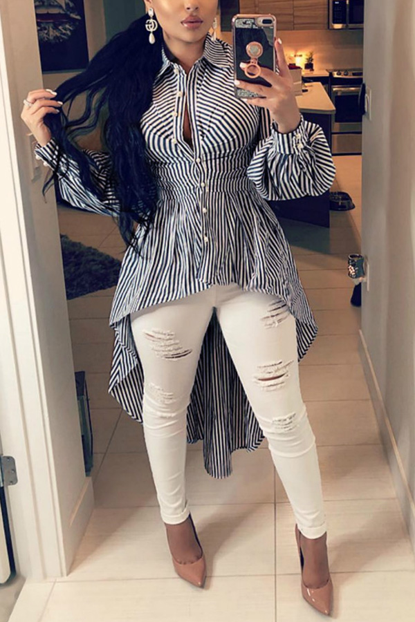 

Lovely Stylish Striped Black Shirt, Black stripe