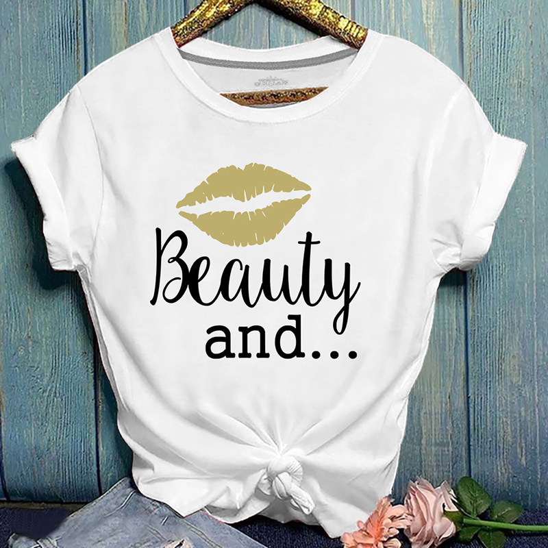 

Lovely Leisure Letter Print White T-shirt