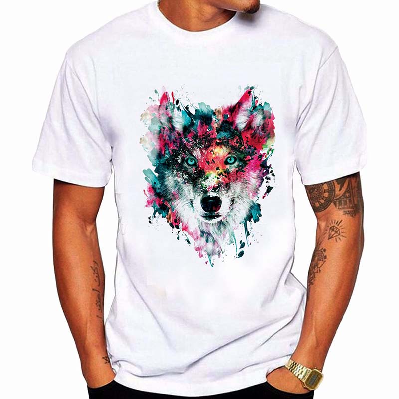 

Lovely Casual O Neck Print White T-shirt