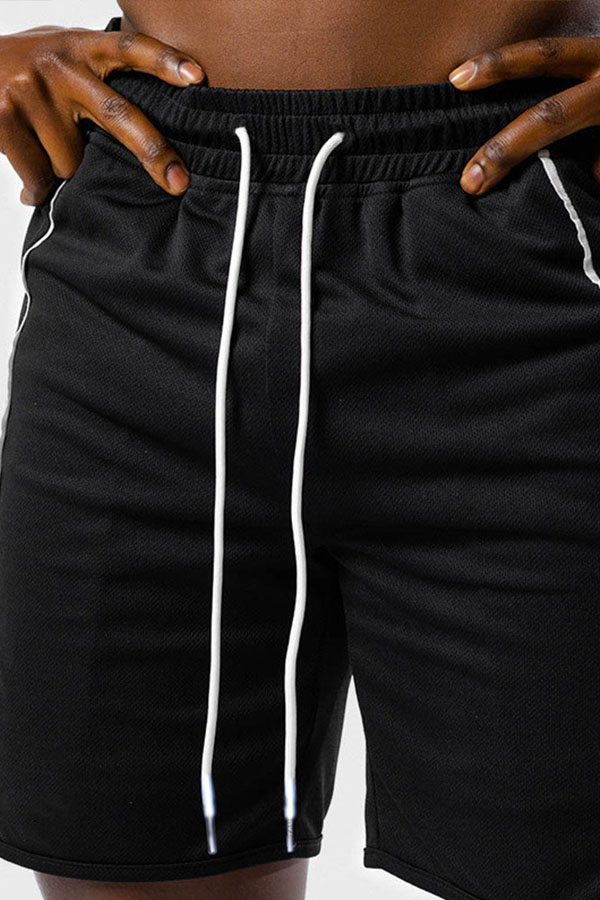 

Lovely Sportswear Lace-up Black Shorts