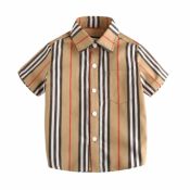 Lovely Casual Striped Print  Boys Shirt