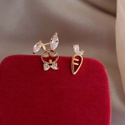 Lovely Trendy Hollow-out Gold Earring