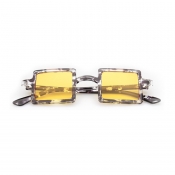 Lovely Casual Big Frame Design Yellow Sunglasses