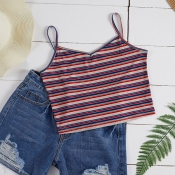 Lovely Casual Striped Multicolor Camisole